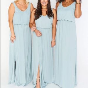 Show Me Your Mumu Silver Sage Crisp Kendall Bridesmaid Dress